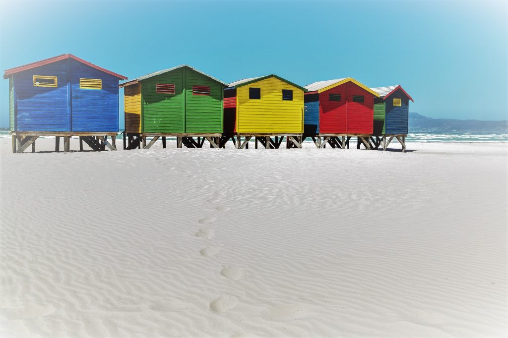 Strandhäuser bunt